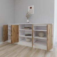 Dulăpior Smartex Т5 160cm White/Dark Oak imaginea #2 — magazin online Desire.md