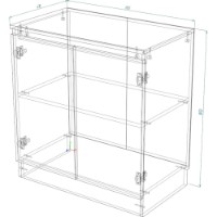 Dulăpior Smartex Т8 80cm Ivory/Dark Oak imaginea #2 — magazin online Desire.md