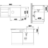 Chiuvetă de bucătărie Blanco Metra XL 6S-FM (518883) imaginea #2 — magazin online Desire.md