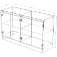 Dulăpior Smartex Т8 140cm Graphite imaginea #2 — magazin online Desire.md