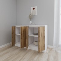Dulăpior Smartex Т8 140cm White/Dark Oak imaginea #3 — magazin online Desire.md