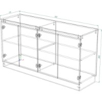 Dulăpior Smartex Т8 160cm White/Graphite imaginea #2 — magazin online Desire.md