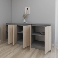 Dulăpior Smartex Т8 200cm Graphite/Light Oak imaginea #3 — magazin online Desire.md
