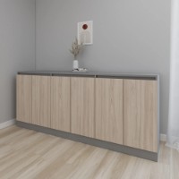 Dulăpior Smartex Т8 200cm Graphite/Light Oak imaginea #1 — magazin online Desire.md