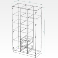 Dulap Smartex N14 120cm White/Graphite imaginea #3 — magazin online Desire.md