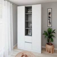 Dulap Smartex N14 120cm White/Graphite imaginea #1 — magazin online Desire.md