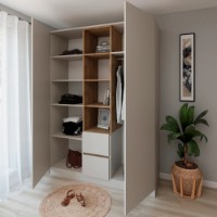 Dulap Smartex N14 160cm Kashemir/Dark Oak imaginea #2 — magazin online Desire.md