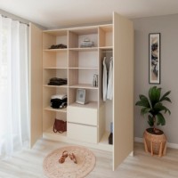 Dulap Smartex N14 180cm Ivory/Light Oak imaginea #3 — magazin online Desire.md