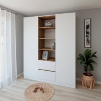 Dulap Smartex N14 180cm White/Dark Oak imaginea #1 — magazin online Desire.md