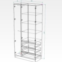 Dulap Smartex N15 100cm White/Light Oak imaginea #3 — magazin online Desire.md