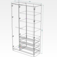Dulap Smartex N15 120cm Light Oak/Kashemir imaginea #2 — magazin online Desire.md