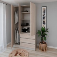 Dulap Smartex N15 120cm Kashemir/Light Oak imaginea #2 — magazin online Desire.md
