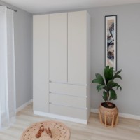Dulap Smartex N15 120cm White/Kashemir imaginea #1 — magazin online Desire.md