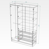 Dulap Smartex N15 140cm White/Light Oak imaginea #2 — magazin online Desire.md