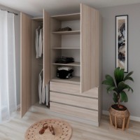 Dulap Smartex N15 140cm Kashemir/Light Oak imaginea #3 — magazin online Desire.md