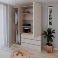 Dulap Smartex N15 140cm Light Oak/Kashemir imaginea #3 — magazin online Desire.md