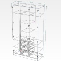Dulap Smartex N16 120cm Ivory imaginea #2 — magazin online Desire.md