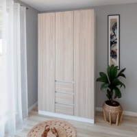 Dulap Smartex N16 120cm White/Light Oak imaginea #1 — magazin online Desire.md