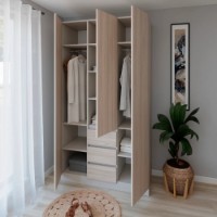 Dulap Smartex N16 140cm Kashemir/Light Oak imaginea #2 — magazin online Desire.md