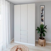Dulap Smartex N16 140cm White/Kashemir