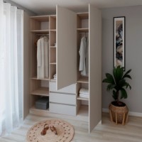 Dulap Smartex N16 160cm Light Oak/Kashemir imaginea #3 — magazin online Desire.md