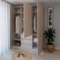 Dulap Smartex N16 180cm Kashemir/Light Oak imaginea #3 — magazin online Desire.md