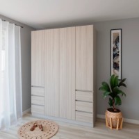 Dulap Smartex N17 160cm Kashemir/Light Oak imaginea #1 — magazin online Desire.md