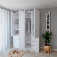 Dulap Smartex N17 160cm White imaginea #3 — magazin online Desire.md
