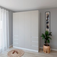 Dulap Smartex N17 160cm White/Kashemir imaginea #1 — magazin online Desire.md
