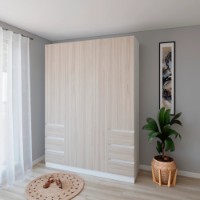 Dulap Smartex N17 160cm White/Light Oak imaginea #1 — magazin online Desire.md