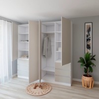 Dulap Smartex N17 220cm White/Kashemir imaginea #3 — magazin online Desire.md