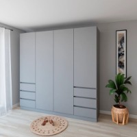 Dulap Smartex N17 240cm Graphite imaginea #1 — magazin online Desire.md