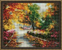 Mozaic cu diamante Diamond Autumn Landscape 40x50cm (YW00692)