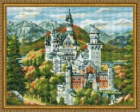 Mozaic cu diamante Diamond Castle in The Forest 40x50cm (YW00228)