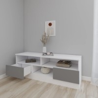 Comodă TV Smartex Т6 100cm White/Graphite imaginea #2 — magazin online Desire.md