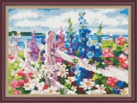 Mozaic cu diamante Diamond Flowers 30x40cm (YW00187)