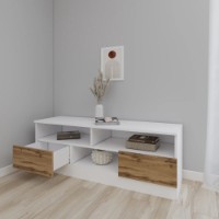 Comodă TV Smartex Т6 120cm White/Dark Oak imaginea #3 — magazin online Desire.md