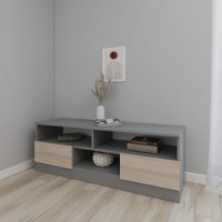 Comodă TV Smartex Т6 140cm Graphite/Light Oak imaginea #1 — magazin online Desire.md
