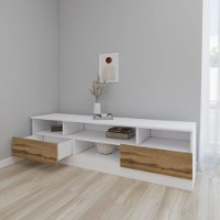 Comodă TV Smartex Т6 160cm White/Dark Oak imaginea #3 — magazin online Desire.md