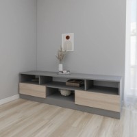 Comodă TV Smartex Т6 160cm Graphite/Light Oak imaginea #1 — magazin online Desire.md