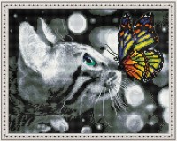 Mozaic cu diamante Diamond Kitten 40x50cm (YW04648)
