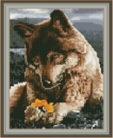 Mozaic cu diamante Diamond Lone Wolf 30x40cm (YW00306)