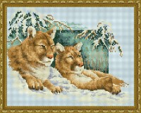Mozaic cu diamante Diamond Siberian Tiger 40x50cm (YW00064)