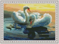 Mozaic cu diamante Diamond Swans 30x40cm (YW00213)