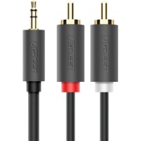 Кабель Ugreen 3.5mm to 2 RCA Male 1.5m AV102 Gray (10511) фото №3 — интернет-магазин Desire.md