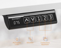 Masa de birou Sense7 Nojo Light 140x70 White imaginea #4 — magazin online Desire.md