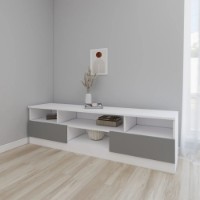 Comodă TV Smartex Т6 180cm White/Graphite imaginea #1 — magazin online Desire.md