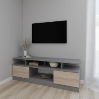 Comodă TV Smartex Т9 120cm Graphite/Light Oak imaginea #1 — magazin online Desire.md
