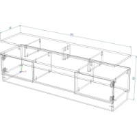 Comodă TV Smartex Т9 160cm Ivory/Dark Oak imaginea #2 — magazin online Desire.md