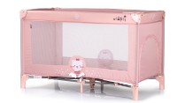 Pătuț pliabil Chipolino Capri Cat Pink (KOSIK2504CA)